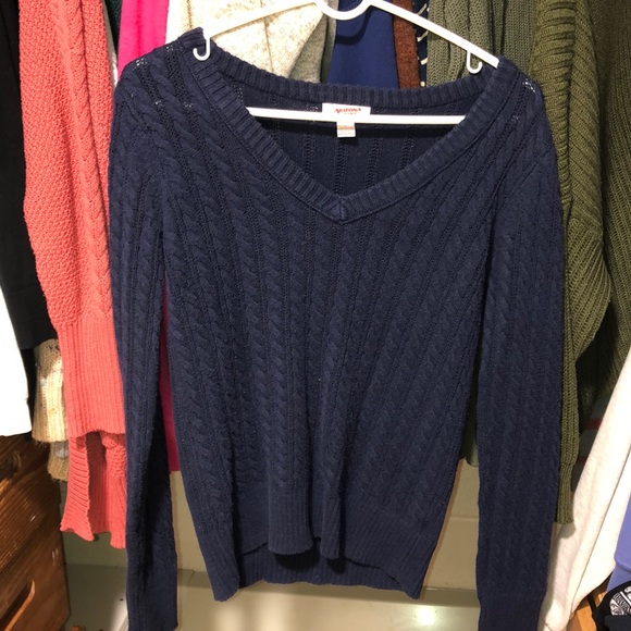 Arizona Jean Co. navy blue v-neck sweater - Picture 1 of 3